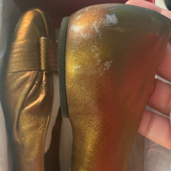 Salvatore Ferragamo Regale bronze flats - Picture 10 of 12